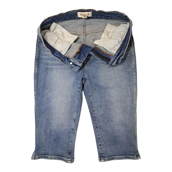 Madewell The 90s Knee-Length Capri Jeans 28R Retro Pockets Cayer Wash - Picture 10 of 16